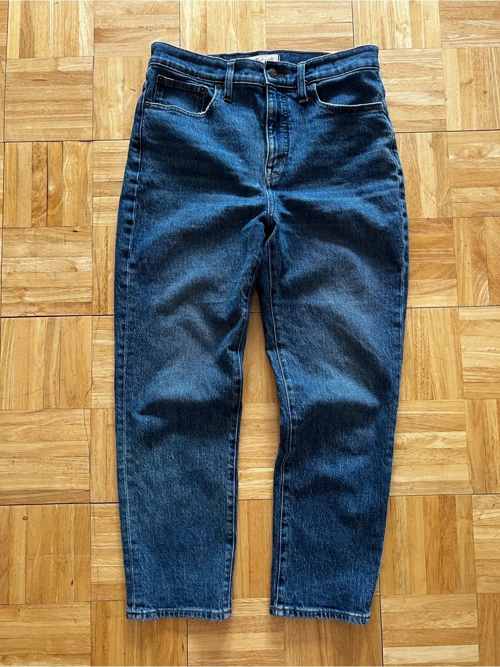 Madewell High Waist Classic Straight Leg Jeans Size 29 Medium Wash Minimalist